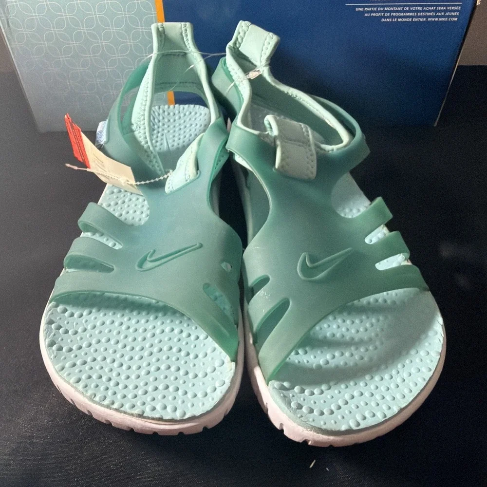 Vintage Nike Sunray V (GS) Kids Sandals Orion Blue/Copa White  US Size 6 Y NIB